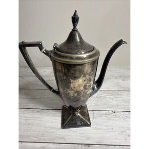 Sheffield Silver Tea Coffee Pot Vintage Antique